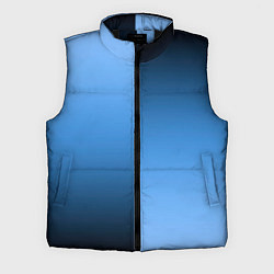 Мужской жилет Градиент сине-голубой пополам
