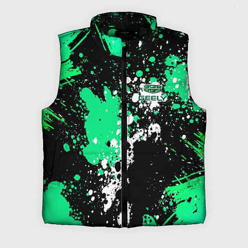 Мужской жилет Geely на фоне брызг граффити / 3D-Черный – фото 1