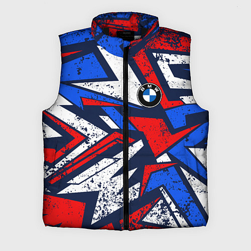 Мужской жилет BMW - m colors / 3D-Черный – фото 1