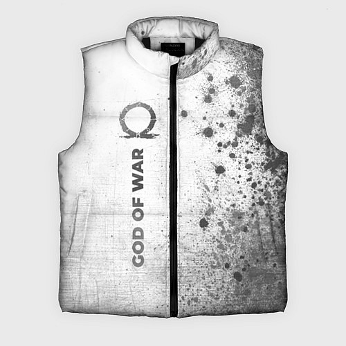 Мужской жилет God of War - white gradient по-вертикали / 3D-Черный – фото 1