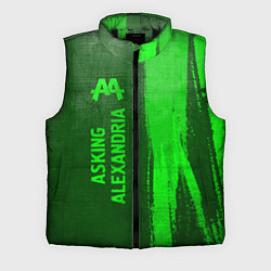 Мужской жилет Asking Alexandria - green gradient по-вертикали, цвет: 3D-черный