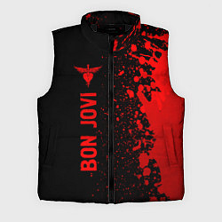 Мужской жилет Bon Jovi - red gradient по-вертикали