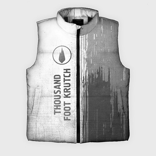 Мужской жилет Thousand Foot Krutch - white gradient по-вертикали / 3D-Черный – фото 1