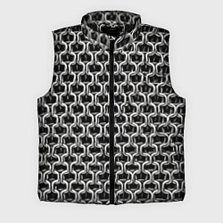 Мужской жилет Кольчуга крупная - паттерн, цвет: 3D-черный