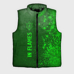 Мужской жилет In Flames - green gradient по-вертикали