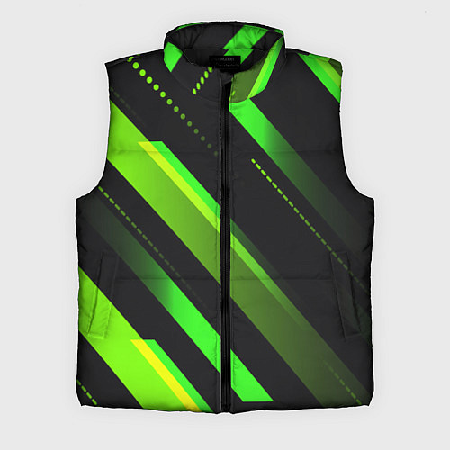 Мужской жилет Color black green / 3D-Черный – фото 1