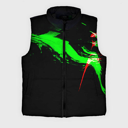 Мужской жилет Color black green red / 3D-Черный – фото 1