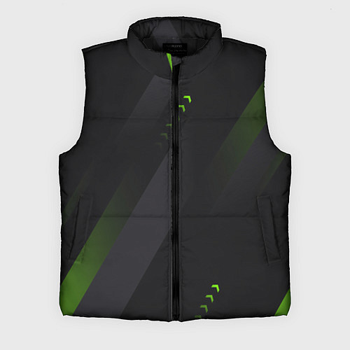 Мужской жилет Color black green / 3D-Черный – фото 1