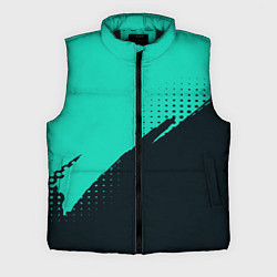 Мужской жилет Color black light blue, цвет: 3D-черный