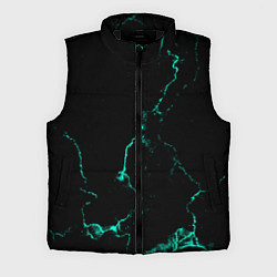 Мужской жилет Color black turquoise, цвет: 3D-черный