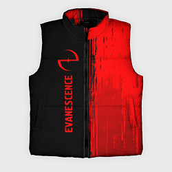 Мужской жилет Evanescence - red gradient по-вертикали, цвет: 3D-черный