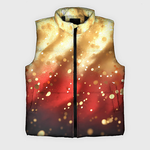 Мужской жилет Волнистая текстура с блестками / 3D-Черный – фото 1