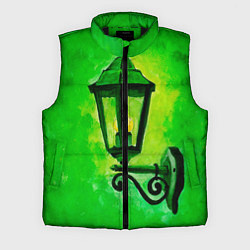 Мужской жилет Уличный зелёный фонарь