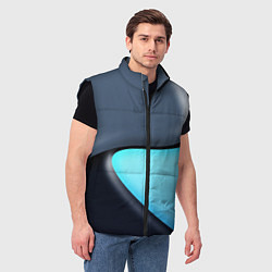 Мужской жилет Разноцветный, цвет: 3D-черный — фото 2