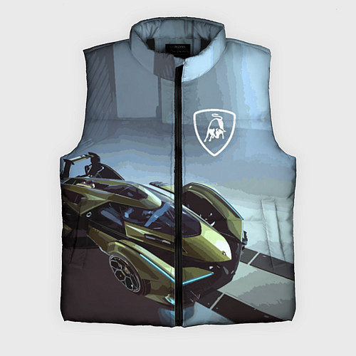 Мужской жилет Lamborghini - motorsport extreme / 3D-Черный – фото 1