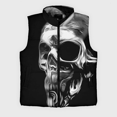 Мужской жилет Стилизованный череп / 3D-Черный – фото 1