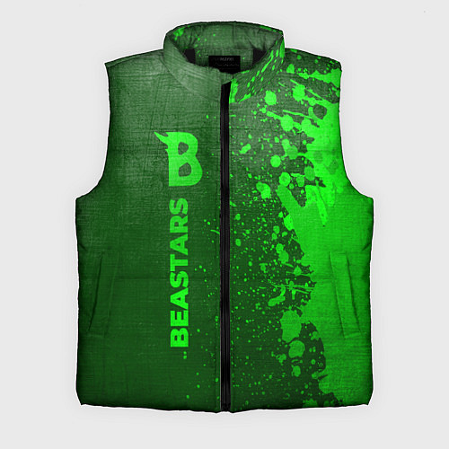 Мужской жилет Beastars - green gradient по-вертикали / 3D-Черный – фото 1