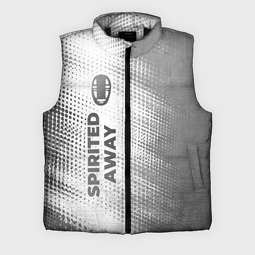 Мужской жилет Spirited Away - white gradient по-вертикали / 3D-Черный – фото 1