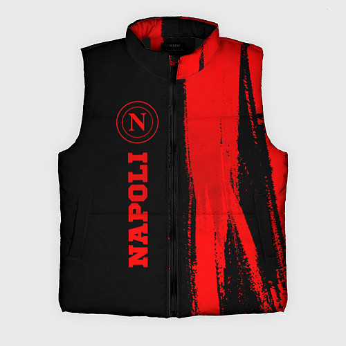 Мужской жилет Napoli - red gradient по-вертикали / 3D-Черный – фото 1