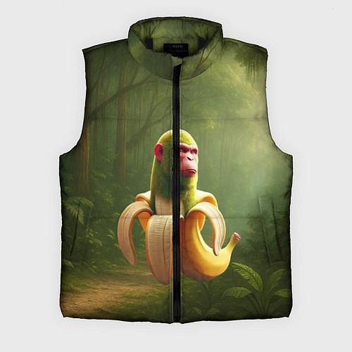 Мужской жилет Шимпанзини бананини ии мем / 3D-Черный – фото 1