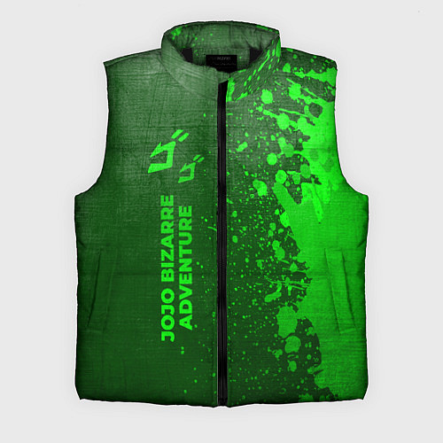 Мужской жилет JoJo Bizarre Adventure - green gradient по-вертика / 3D-Черный – фото 1