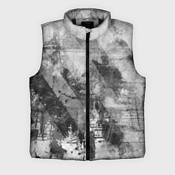 Мужской жилет Абстракция - atomic gray, цвет: 3D-черный