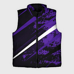 Мужской жилет Color black purple line