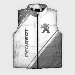 Мужской жилет Peugeot - white gradient вертикально, цвет: 3D-черный