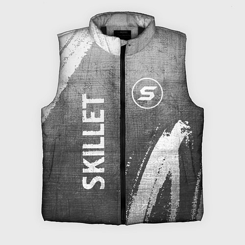Мужской жилет Skillet - grey gradient вертикально / 3D-Черный – фото 1