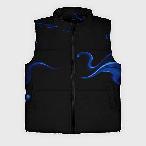 Мужской жилет Color blue abstraction / 3D-Черный – фото 1