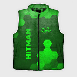 Мужской жилет Hitman - green gradient вертикально, цвет: 3D-черный