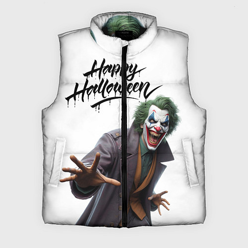 Мужской жилет Счастливого Хэллоуина Джокер 2025 / 3D-Черный – фото 1