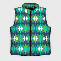 Мужской жилет Разноцветные ромбы геометрия