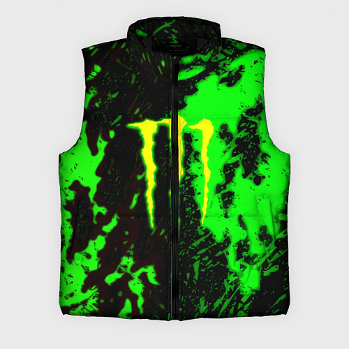 Мужской жилет Monster energy кислотные краски / 3D-Черный – фото 1