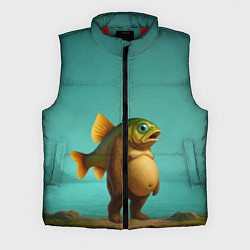 Мужской жилет Трипи тропи рыба мем, цвет: 3D-красный
