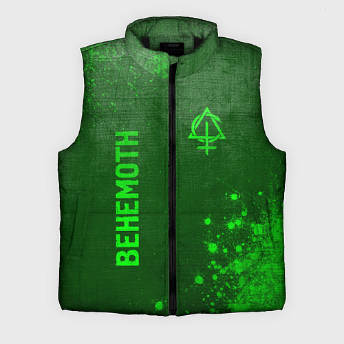 Мужской жилет Behemoth - green gradient вертикально / 3D-Черный – фото 1