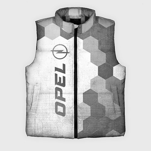 Мужской жилет Opel - white gradient по-вертикали / 3D-Черный – фото 1