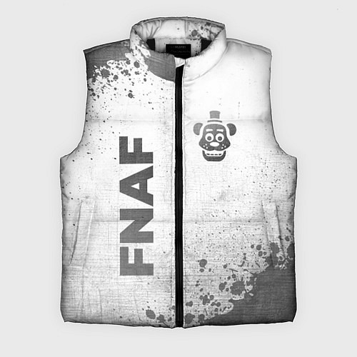 Мужской жилет FNAF - white gradient вертикально / 3D-Черный – фото 1