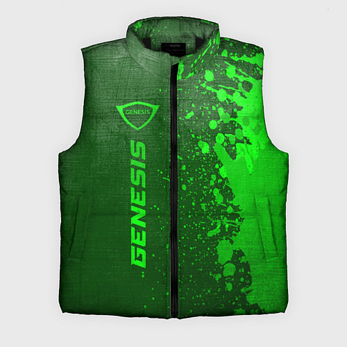 Мужской жилет Genesis - green gradient по-вертикали / 3D-Черный – фото 1