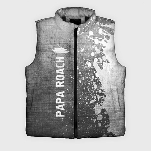 Мужской жилет Papa Roach - grey gradient по-вертикали / 3D-Черный – фото 1
