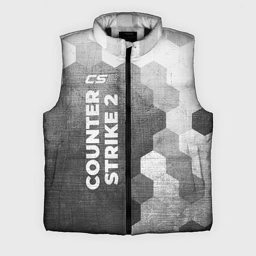 Мужской жилет Counter Strike 2 - grey gradient по-вертикали / 3D-Черный – фото 1