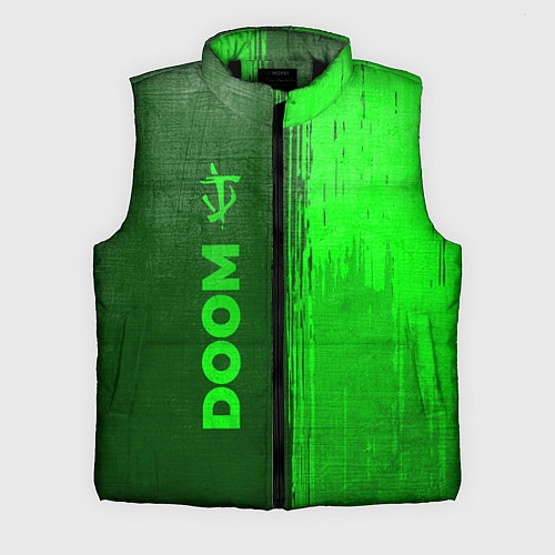 Мужской жилет Doom - green gradient по-вертикали / 3D-Черный – фото 1