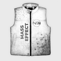 Мужской жилет Mass Effect - white gradient вертикально