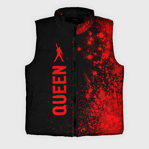 Мужской жилет Queen - red gradient по-вертикали / 3D-Черный – фото 1