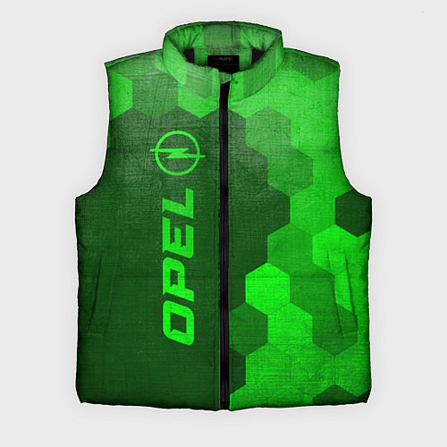 Мужской жилет Opel - green gradient по-вертикали / 3D-Черный – фото 1