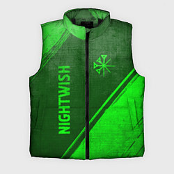 Мужской жилет Nightwish - green gradient вертикально