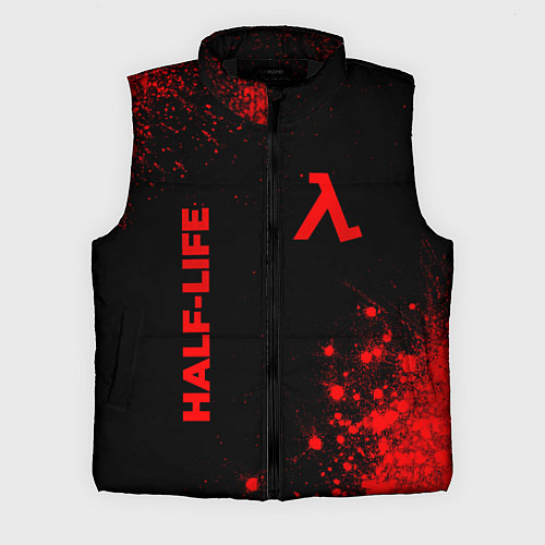 Мужской жилет Half-Life - red gradient вертикально / 3D-Черный – фото 1