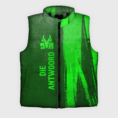 Мужской жилет Die Antwoord - green gradient по-вертикали / 3D-Черный – фото 1