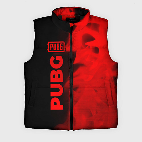 Мужской жилет PUBG - red gradient по-вертикали / 3D-Черный – фото 1