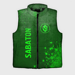 Мужской жилет Sabaton - green gradient вертикально